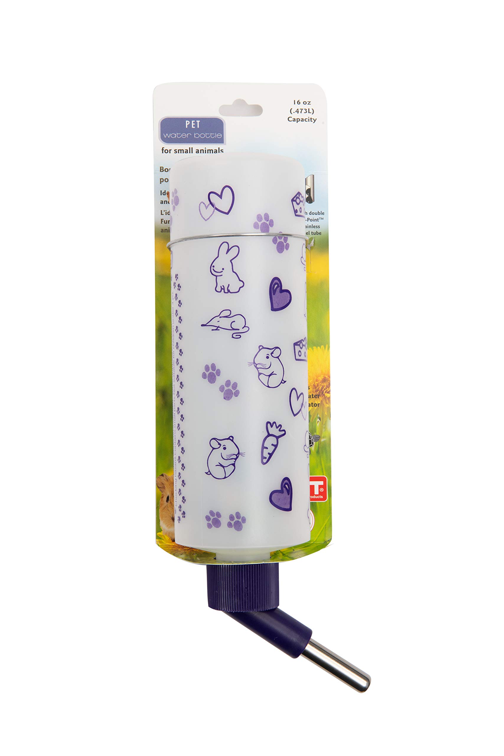 Lixit Weather Resistant Cage Water Bottles for Rabbits, Ferrets, Guinea Pigs Ham