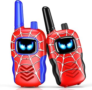 Walkie Talkies for Kids 2 Pack, TopDollo Toys for 3 4 5 6 7 Year Old Boys Outdoor Toys for Kids 3-5 6-8 Camping Backyard Activities Birthday Gifts for Boy Girl