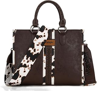 Montana West Wrangler Animal Print Tote Bag for Women Western Purse Boho Top Handle Satchel Handbag
