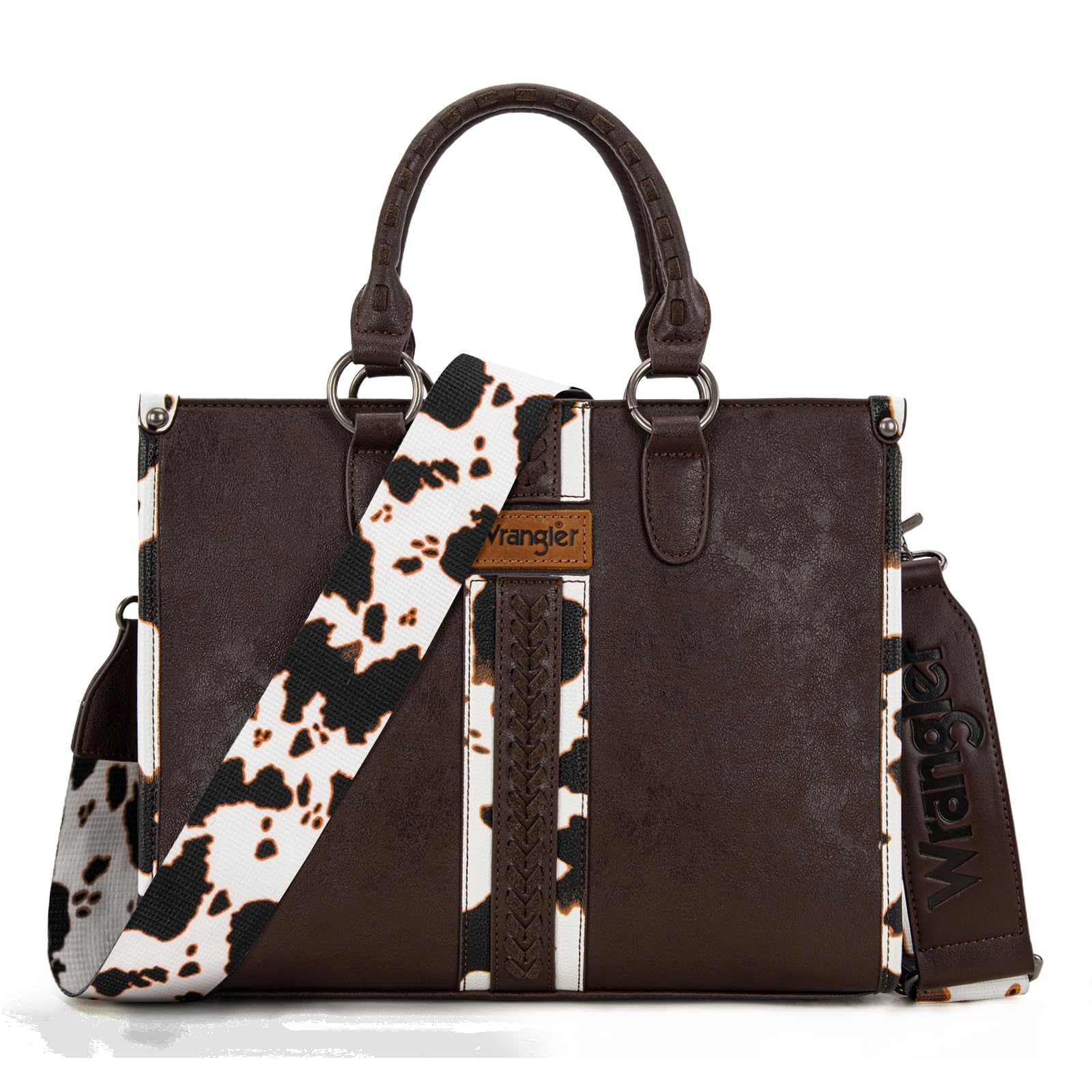 Montana West Wrangler Animal Print Tote Bag for Women Western Purse Boho Top Han