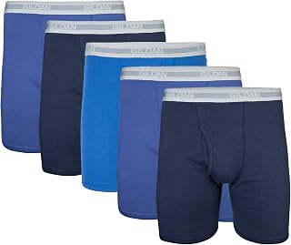 Gildan Men's Boxer Shorts Regular Leg Multiple Pack (5 Pack)