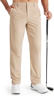 Libin Mens Golf Pants Stretch 30in/32in/34in Quick Dry Lightweight Casual Comfortable Pockets