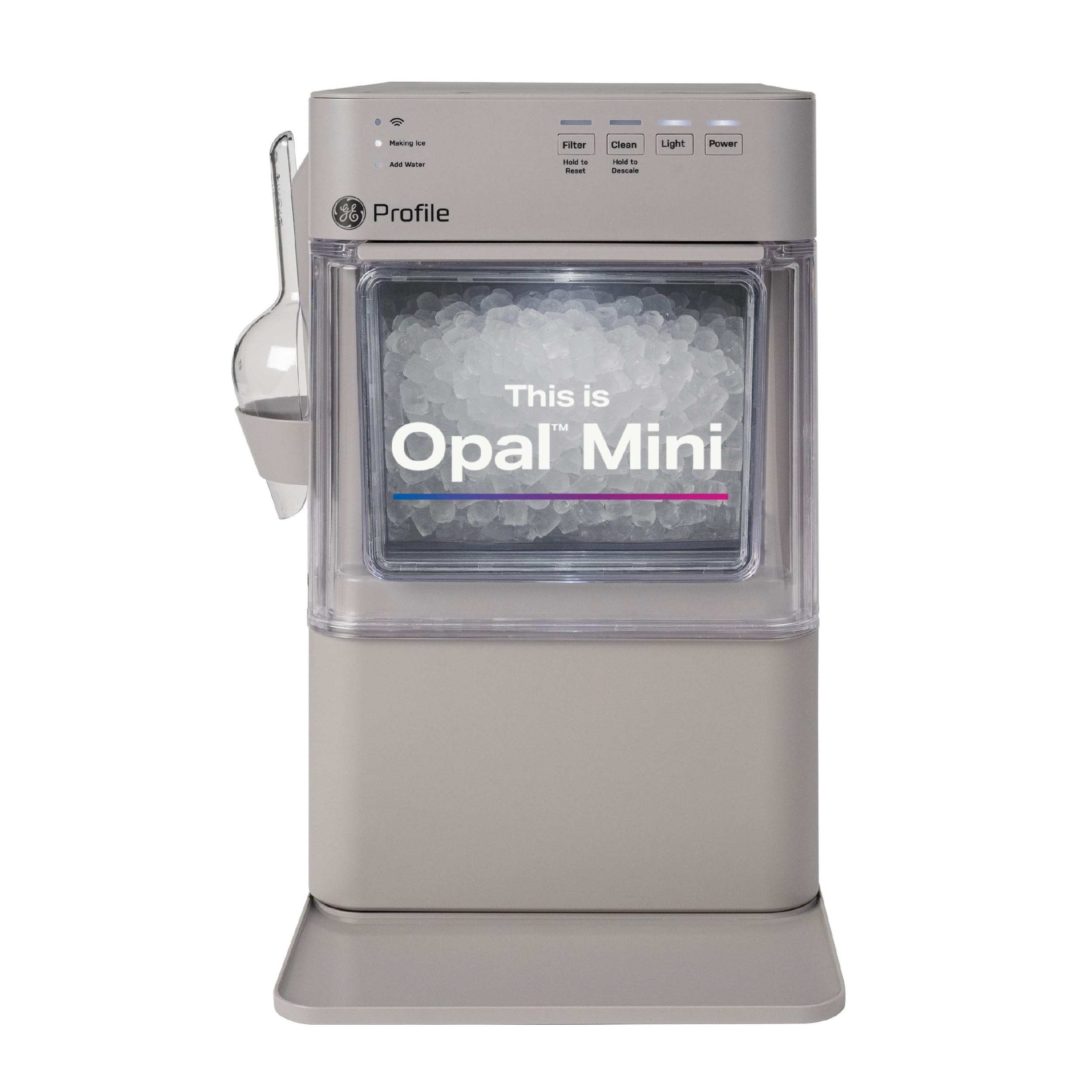 GE Profile Opal Mini Nugget Ice Maker, Portable Countertop Pellet Ice Machine, S