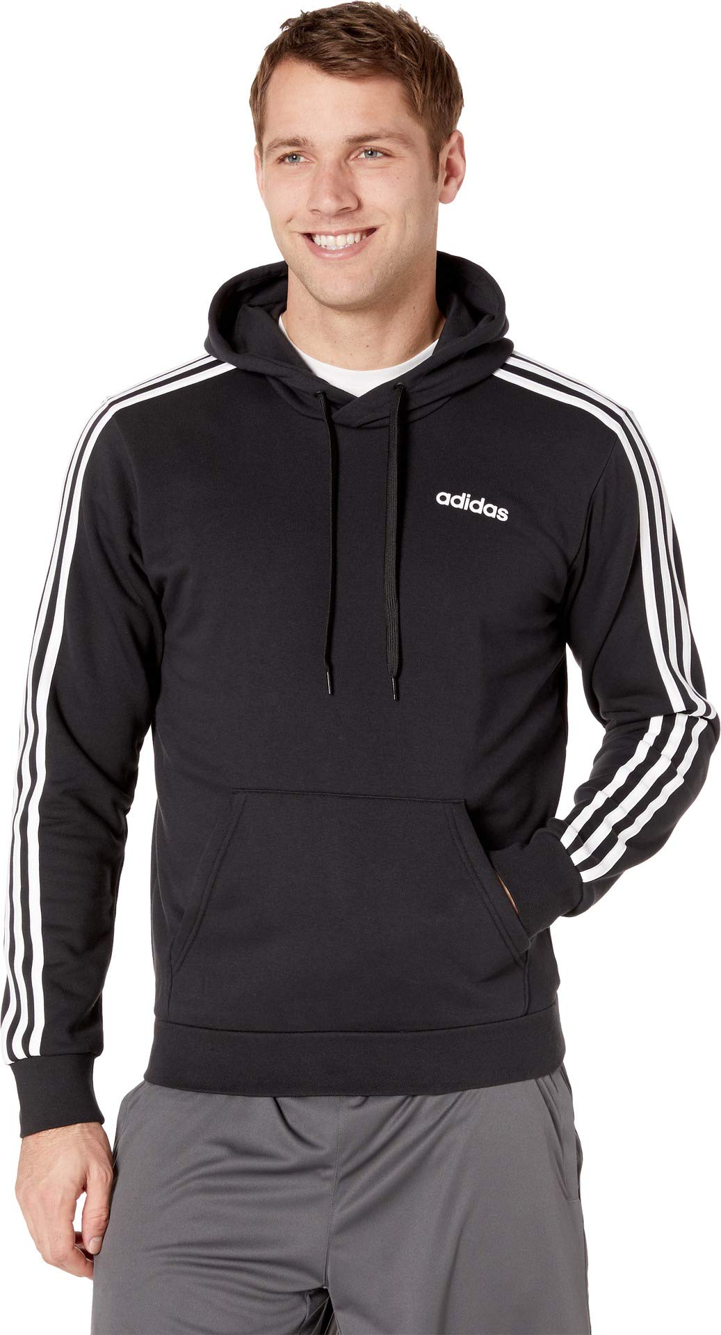 adidas Men's Essential 3-Stripes French Terry Pullover