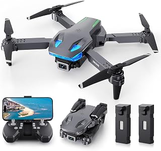 Foldable Drone with Camera for Kids/Adults/Beginners | Foldable RC Quadcopter Toys, Birthday Present for Boys Girls
