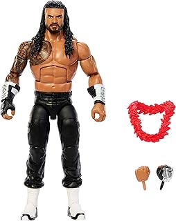 Mattel WWE Elite Roman Reigns | Series #126 Set, 6-inch Collectible Roman Reigns with 25 Articulation Points & Swappable Hands​