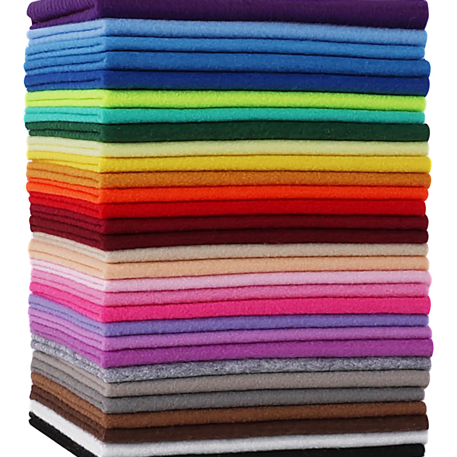 XSEINO 30PCS 8" x 12" 1.4 mm Thick Soft Felt Sheets,30 Assorted Multicolour Seri