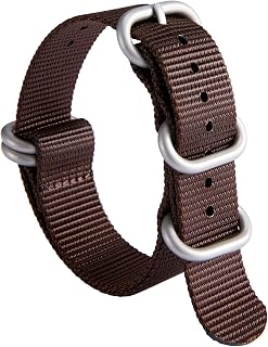 BINLUN Nylon Watch Strap 18/19/20/21/22/23/24mm Premium Ballistic Multicolor Watch Band Replacement for Men Women with Heavy Duty 5 Rings Stainless Steel Buckle