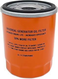 YGQ 070185ES Oil Filter Fit For Generac 8kw-24kw Standby Generators | Fits Generac Guardian Home Standby Portable Air Cooled Generator 90mm High Capacity