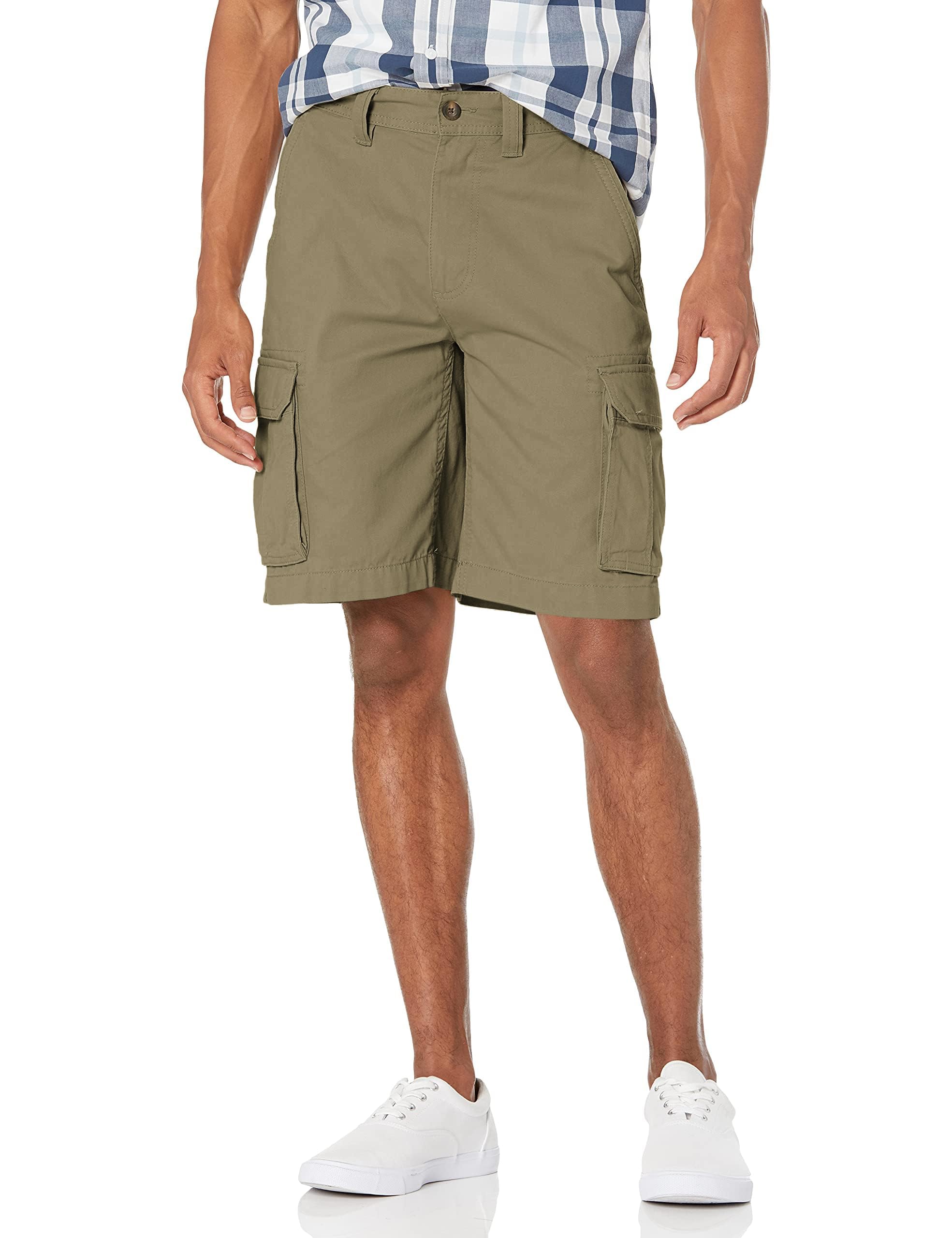Amazon Essentials Men's Classic Fit 10" (25cm) Cargo Shorts with Pockets