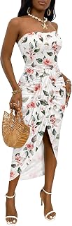 Umenlele Women's Tube Strapless Dress