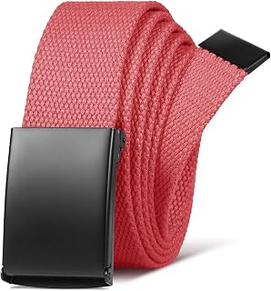 LXMY Men's Belt, Work Belt, Adjustable Canvas Fabric Belt, Unisex for Men and Women, Fits Any Occasion