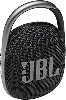 JBL Clip 4 Portable Wireless Bluetooth Waterproof/Dustproof Speaker - Black (Renewed)