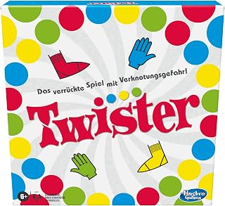 Hasbro Party for Family and Kids, Twister Ages 6 and Up, Classic Indoor and Outdoor Game, One Size, Black (98831398)