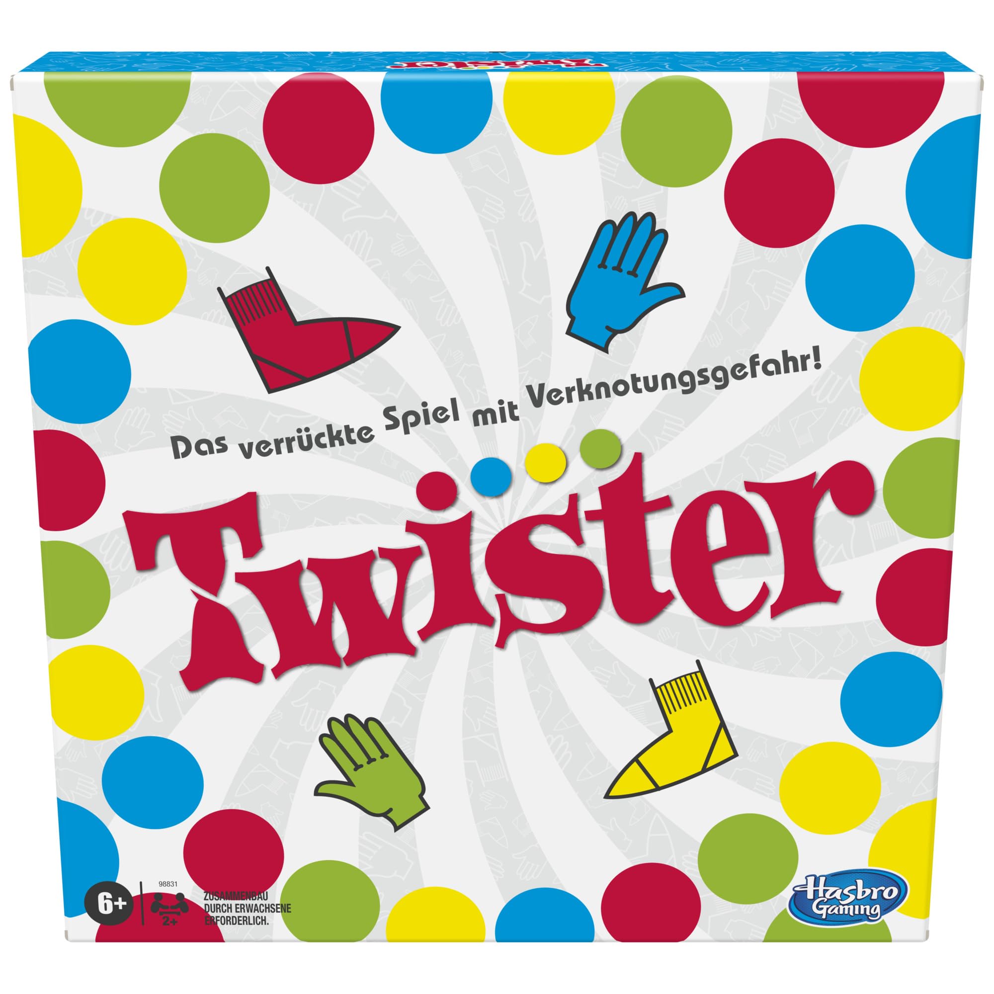 Hasbro Party for Family and Kids, Twister Ages 6 and Up, Classic Indoor and Outd