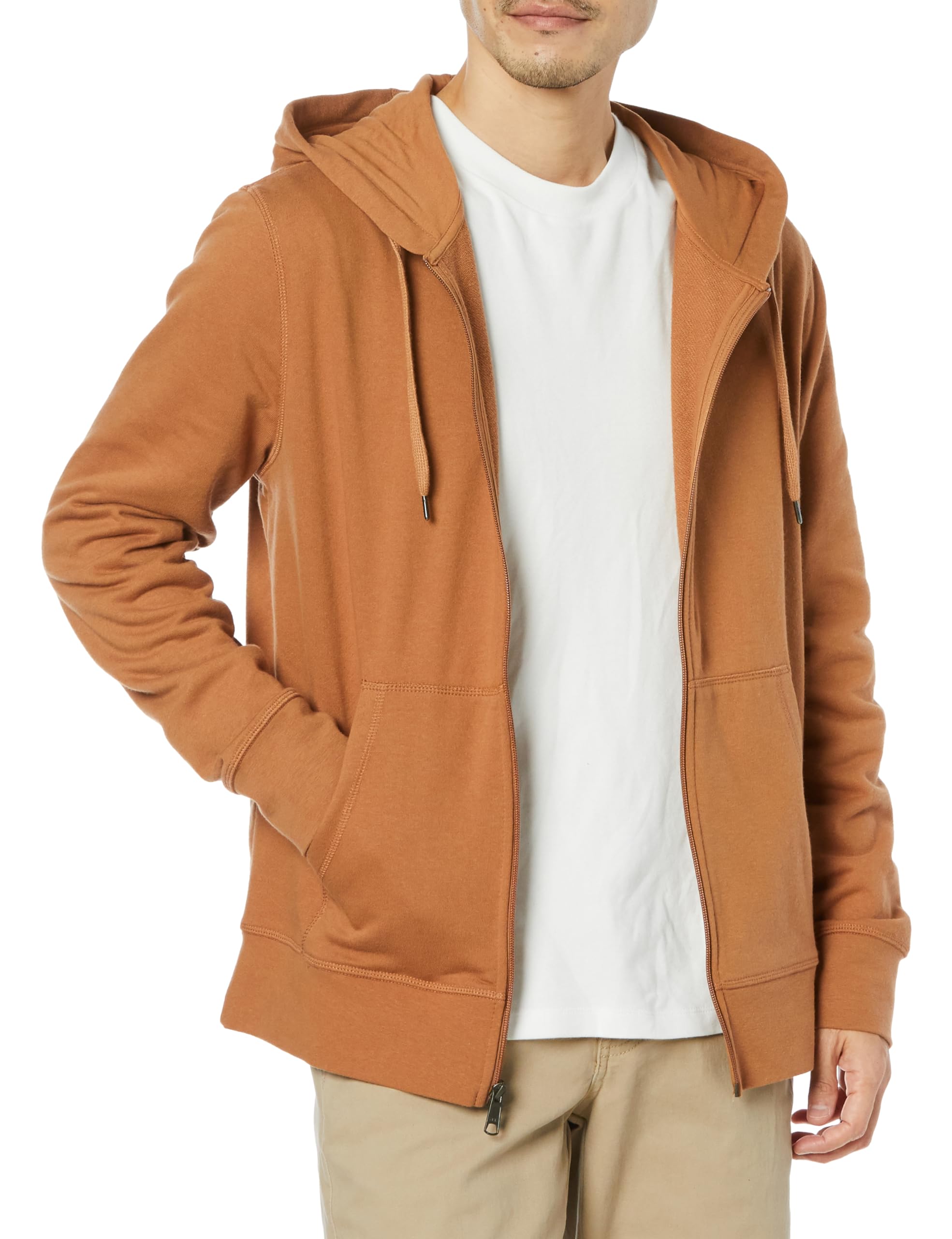 Amazon Essentials Zip-Up Hoodie, Lightweight, French Terry, Loose Fit, Men's
