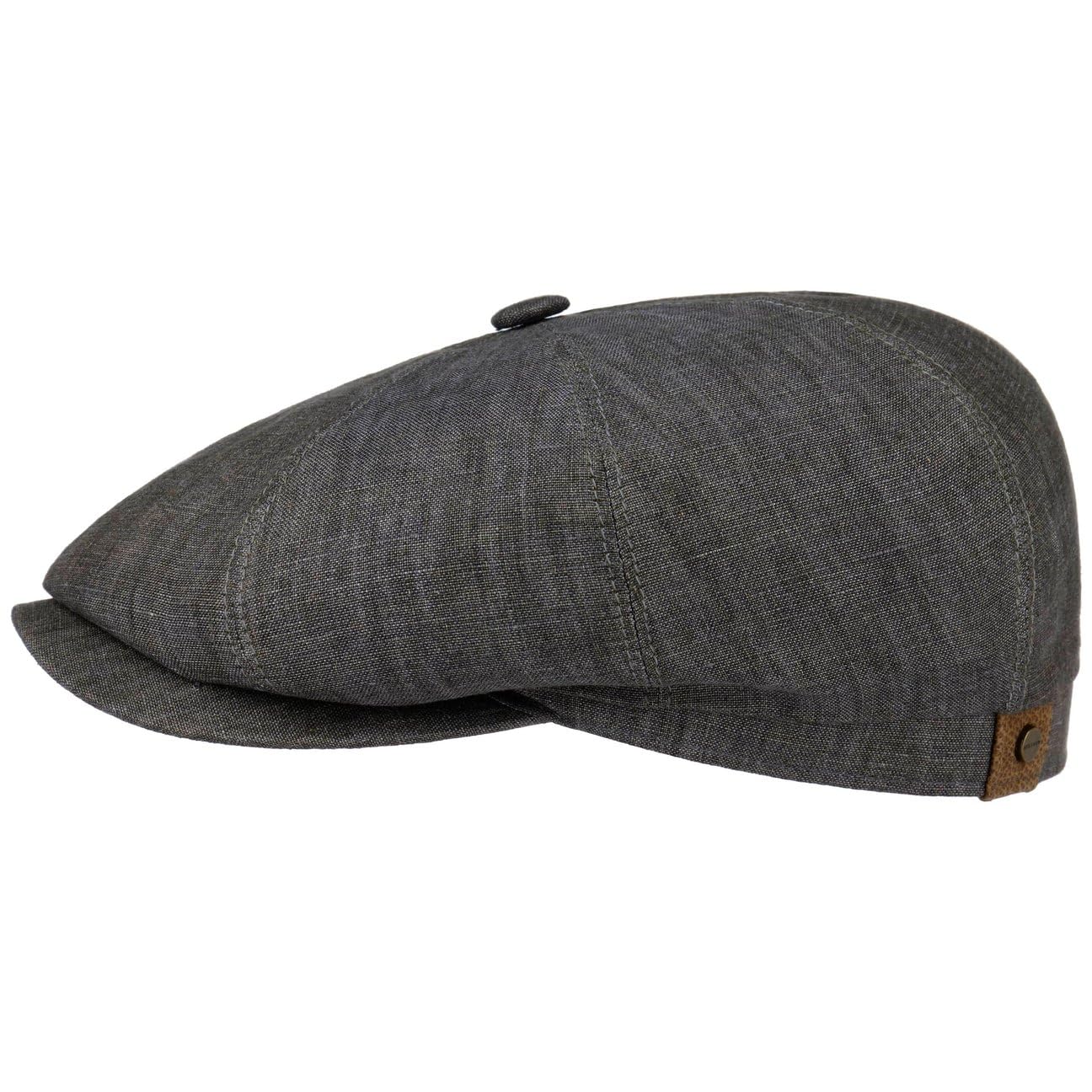 Stetson Hatteras Linen Flat Cap Cotton Lining Newsboy Cap UV 40+ Sun Protection 