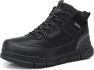 ARRIGO BELLO Men's Winter Snow Boots Warm Fur Lined Ankle Shoes