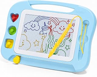 SGILE Magnetic Drawing Board Kids, Toddler Travel Toy Pad, Standard 25x18cm