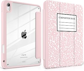 MEEgoodo Case for iPad Air 11 inch 2025 2024 7th/6th Generation (M3/M2), iPad Air 5th/4th Generation 11 inch 2022/2020 Tablet Case with Clear Acrylic Back