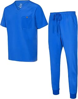 Natural Uniforms Mens Luxe Stretch Jogger Scrub Set