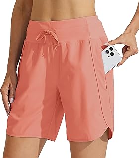 WILLIT 5" 7" athletic shorts for women long workout hiking running running quick dry high waist active shorts with zipper