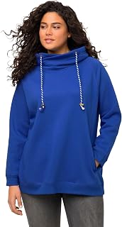 Ulla Popken Women's Plus Size Relaxed Fit Short Sleeve V-Neck T-Shirt 515283