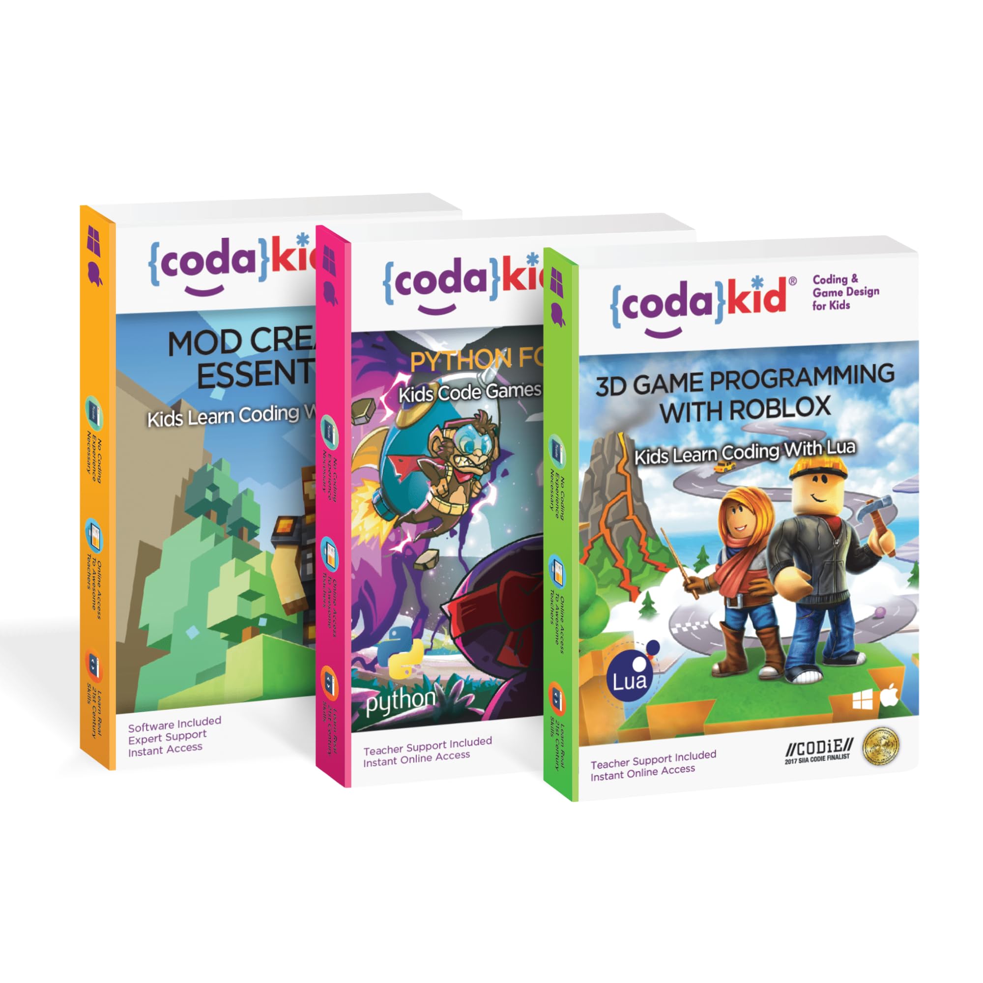 CodaKid Ultimate Coding Bundle for Kids – Learn Lua with Roblox, Java with Minec
