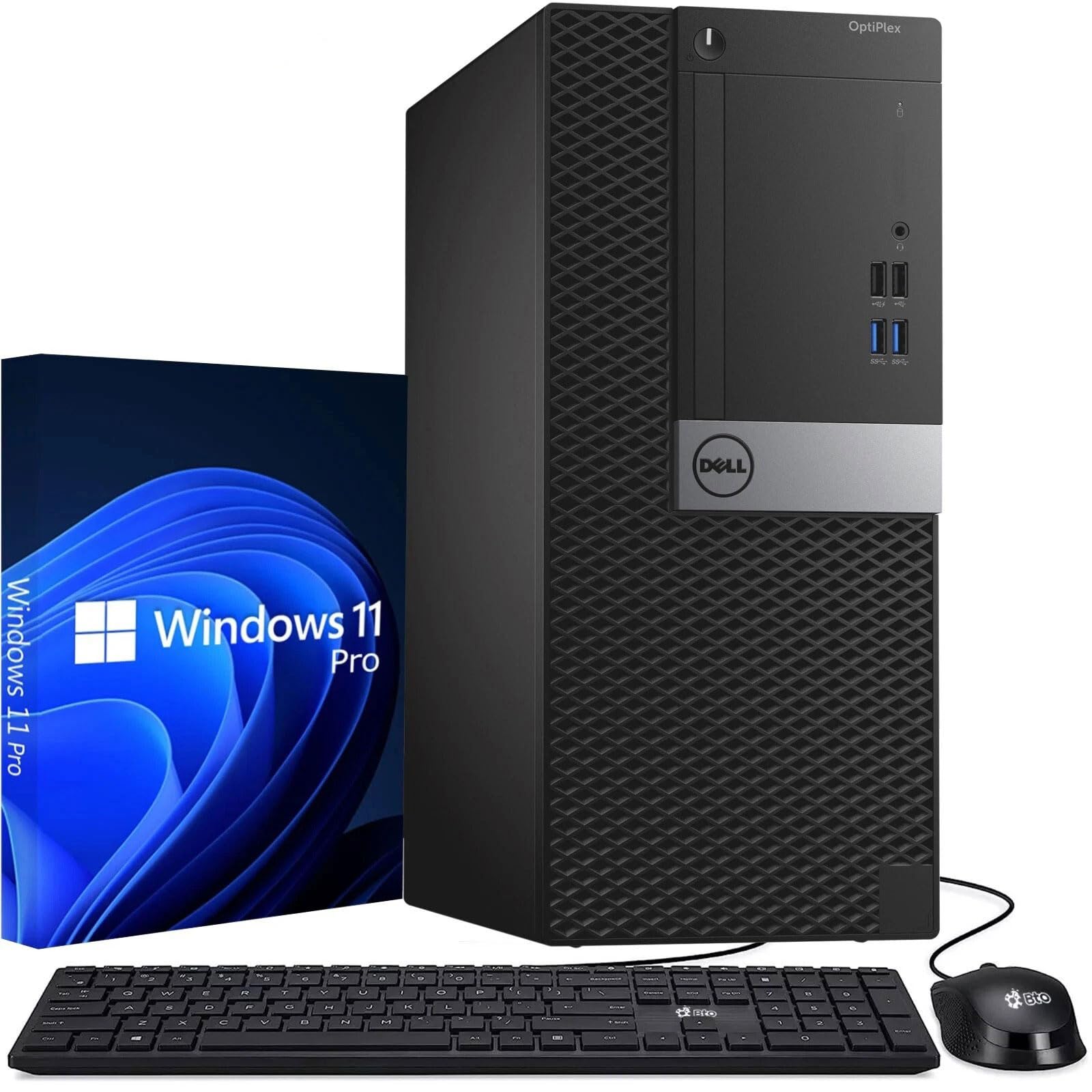 Dell Tower Desktop PC – Intel Core i7-7700 7th Gen Processor – 16GB DDR4 RAM – 5