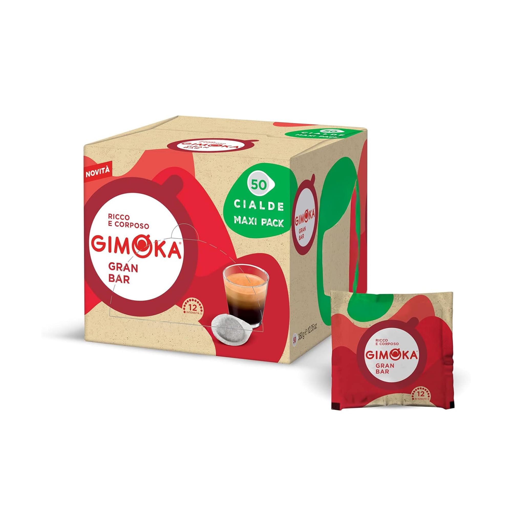 Gimoka Gran Bar Intense 50 ESE Pods 44 mm Intensity 12