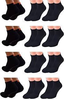 Cocain 6 or 12 pairs of trainers or short socks with terry sole in black and white for men and women