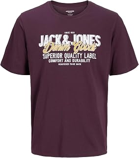 JACK & JONES Jjelogo Men's T-Shirt SS Oneck 2 col Aw25 Noos Pls