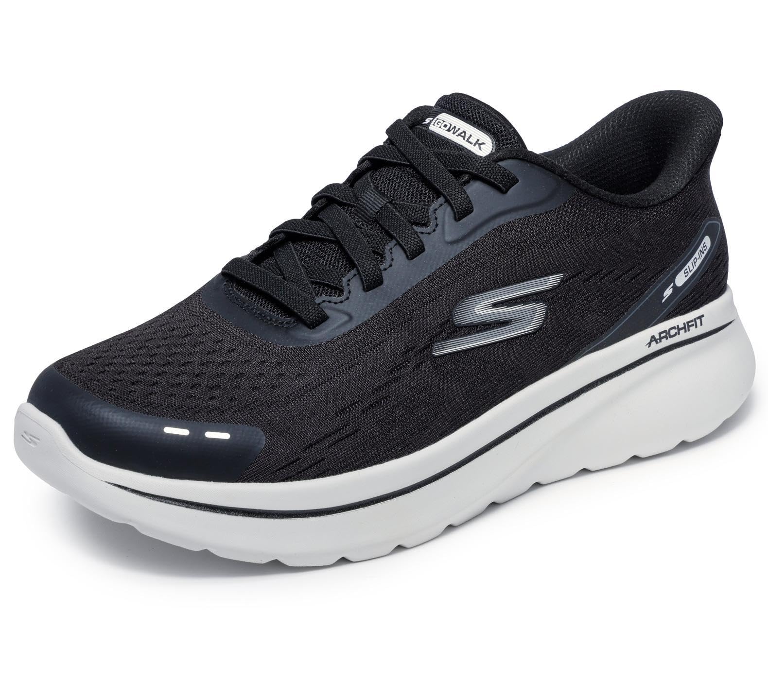SKECHERS Men's Go Walk Arch Fit N-joy No Bend Hands Free Slip-ins Sneaker Boot