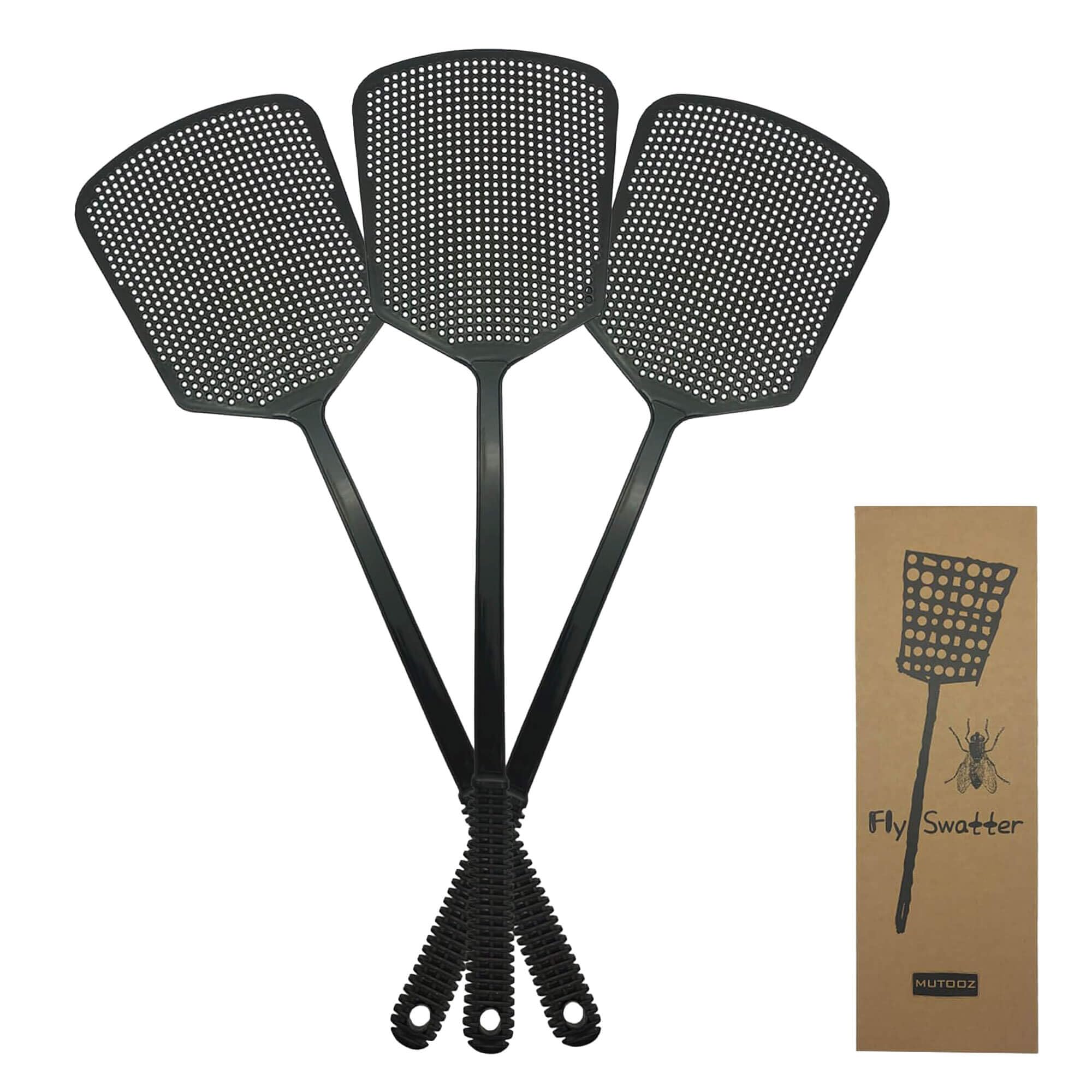 MUTOOZ Fly Swatter Multi-pacl Manual, Flexible & Heavy Duty Fly Swatters Thick H