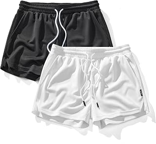 AIMPACT Mens 3 Inch Mesh Running Shorts Quick Dry Gym Athletic Workout Shorts with Pockets