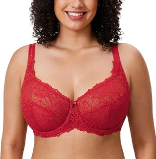 DELIMIRA Plus Size Lace Minimizer Bra