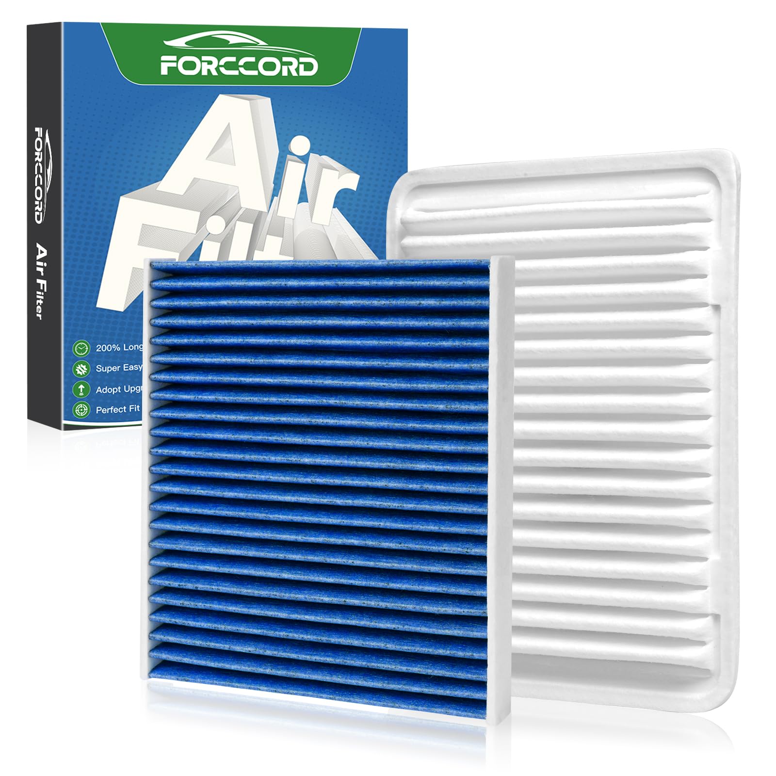 Cabin & Engine Air Filter Kit for Toyota Corolla 2009-2019, Yaris 2007-2018 | Ma