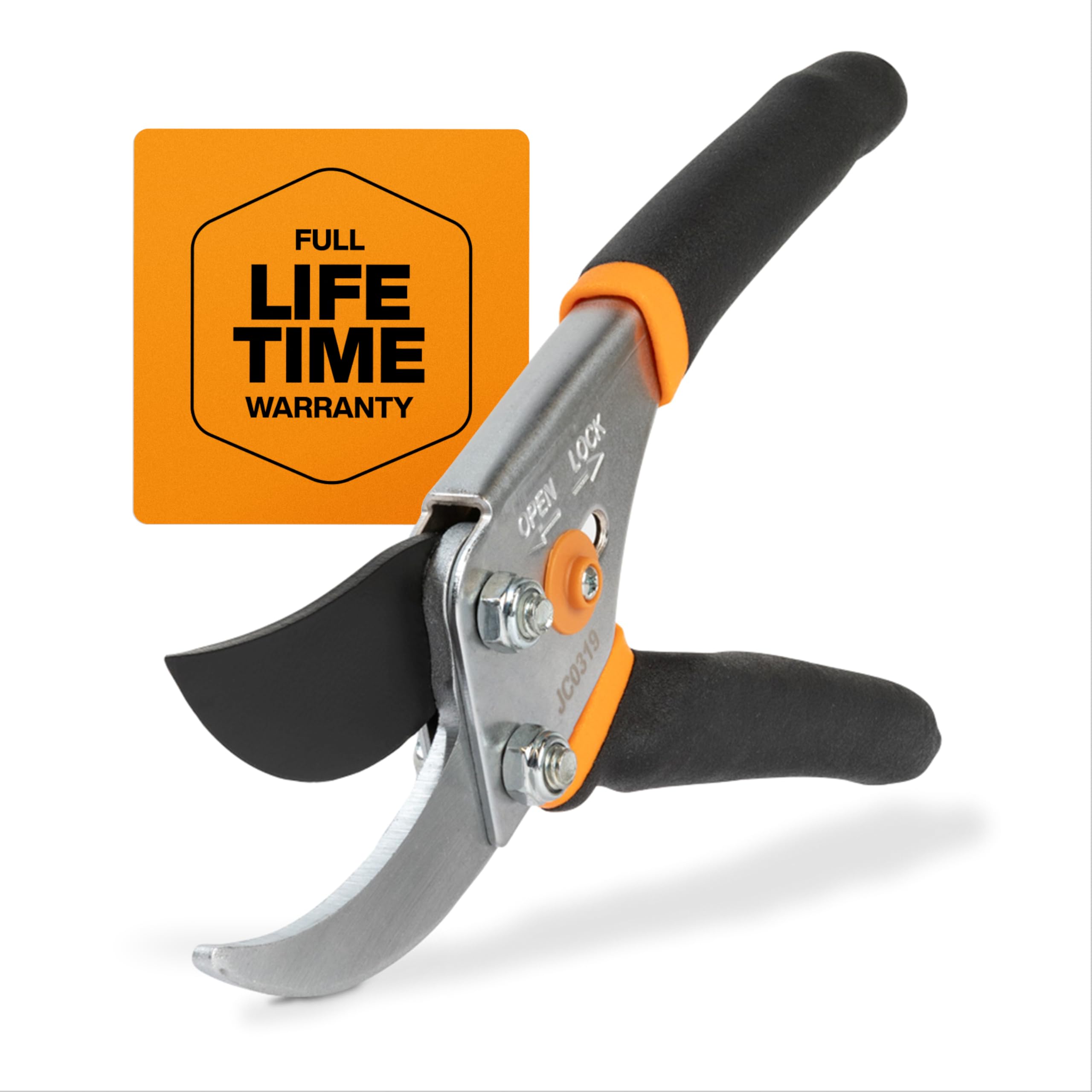 Fiskars Bypass Pruning Shears, 5/8" Cut Capacity Garden Clippers | Self-Cleaning