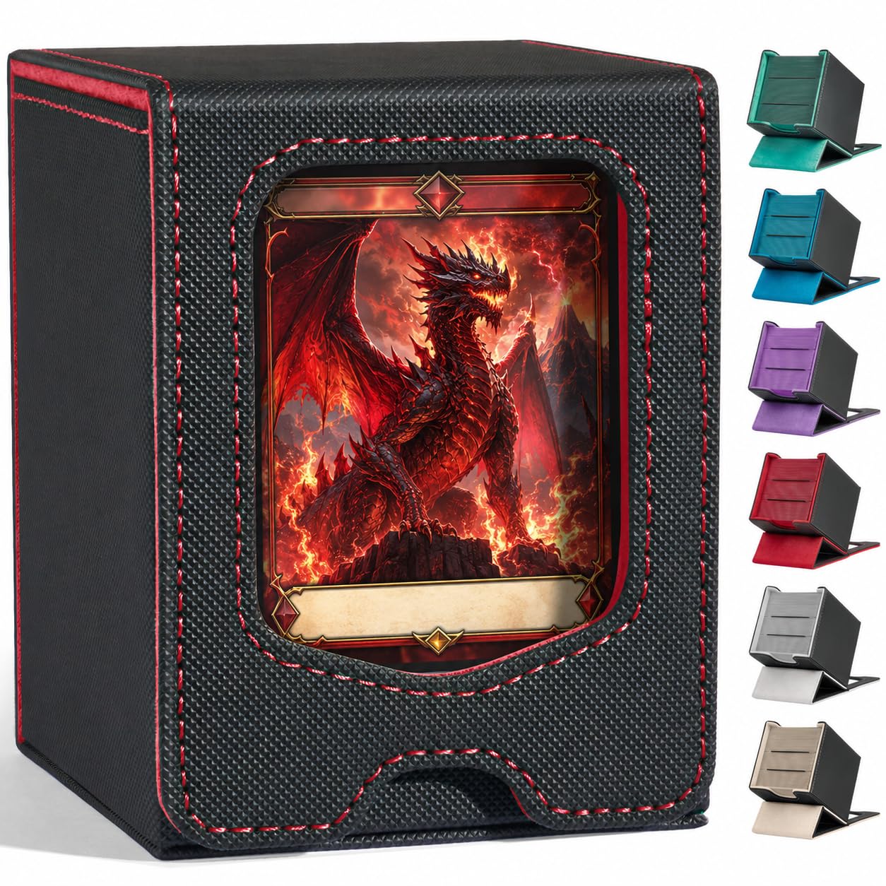 Fabmaker Deck Box Compatible with MTG Commander,Comman-der Deck Box Storage | Ma