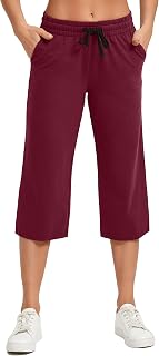 SPECIALMAGIC Women's Capri Pants Cotton Capri Sweatpants