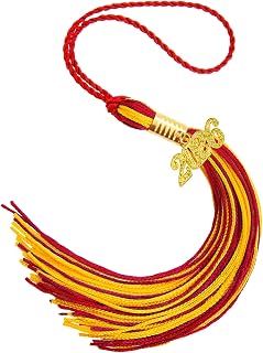 2026 Tassel Graduation, Red and Gold Graduation Tassel, 2026 Graduations Cap Tassels, Gradutate Cap Tassels with 2026 Year Gold Charms for Grad Cap Hat Party Ceremonies Memorial Graduations Decoration