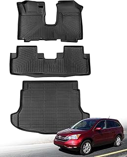 Car Floor Mats for Honda CRV 2007-2011 LX/EX/EX-L with CR-V Trunk Mat