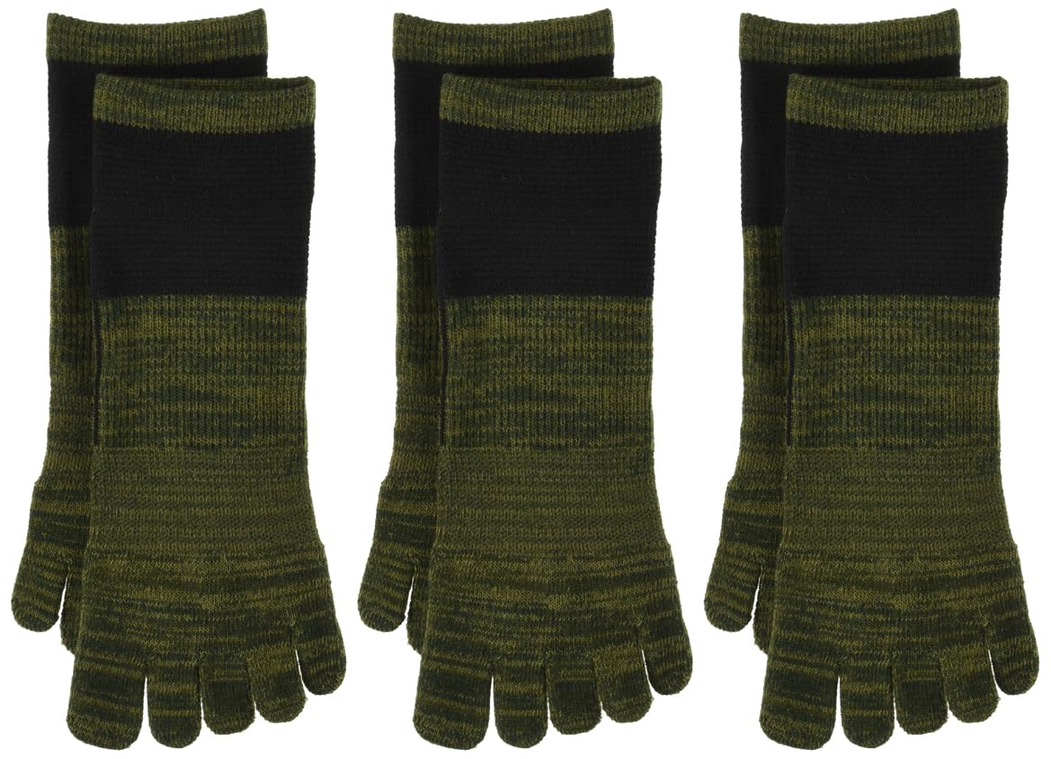 Gunze Socks, Active Style, Taping, Arch Support, 5-Toe, Sneaker Length, Same Col