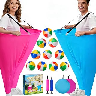 19PCS Granny Pants Yard Game, Funny Toss Outdoor Games for Adults, Teens