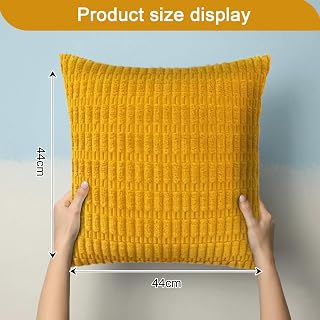 Minimalist Woven Throw Pillow Covers with Zipper for Sofa Bed Living Room Decor
