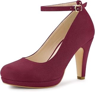 Allegra K Women's Ankle Strap Sandals with Heel