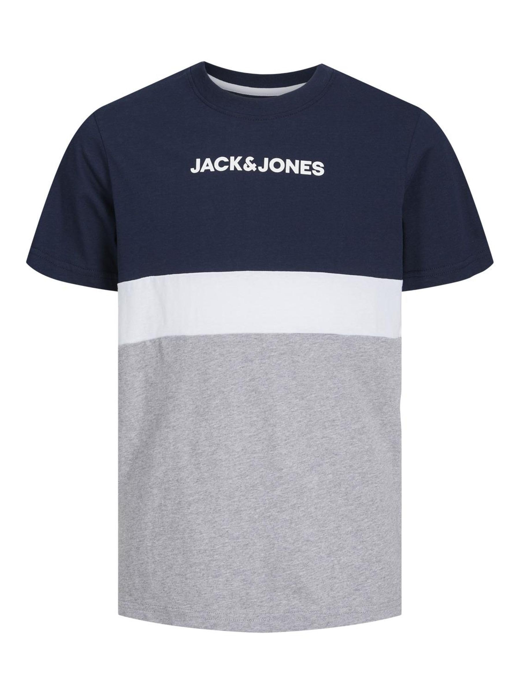 JACK & JONES Jjereid Blocking Thé Ss Sn Jnr T-shirt Garçon