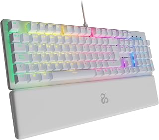 NEWSKILL Serike V2 Mechanical Keyboard Gaming Switch Red Hotswap White