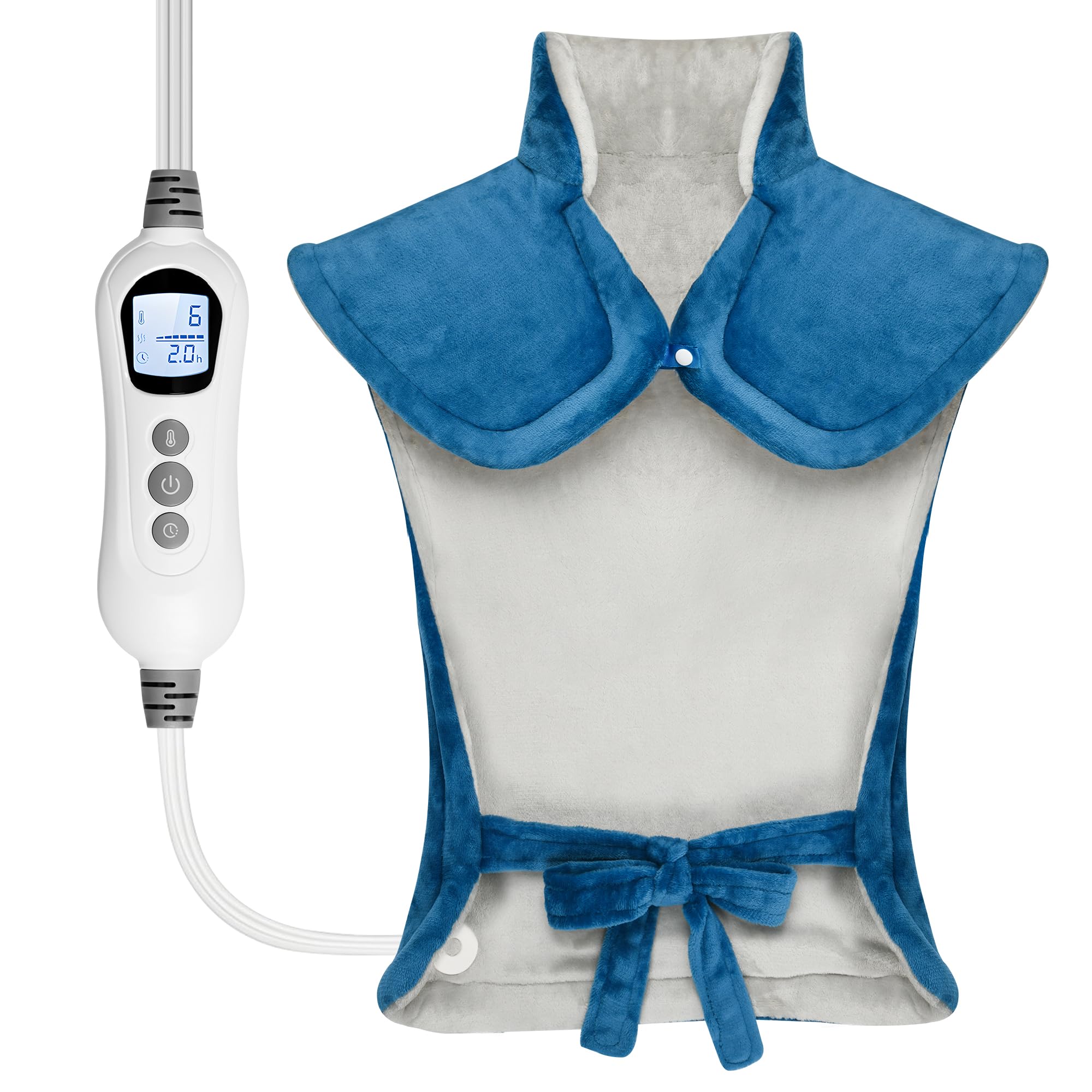 WUGE Comfort Gifts for Women Men, Heating Pad for Neck Shoulder and Back, Birthd