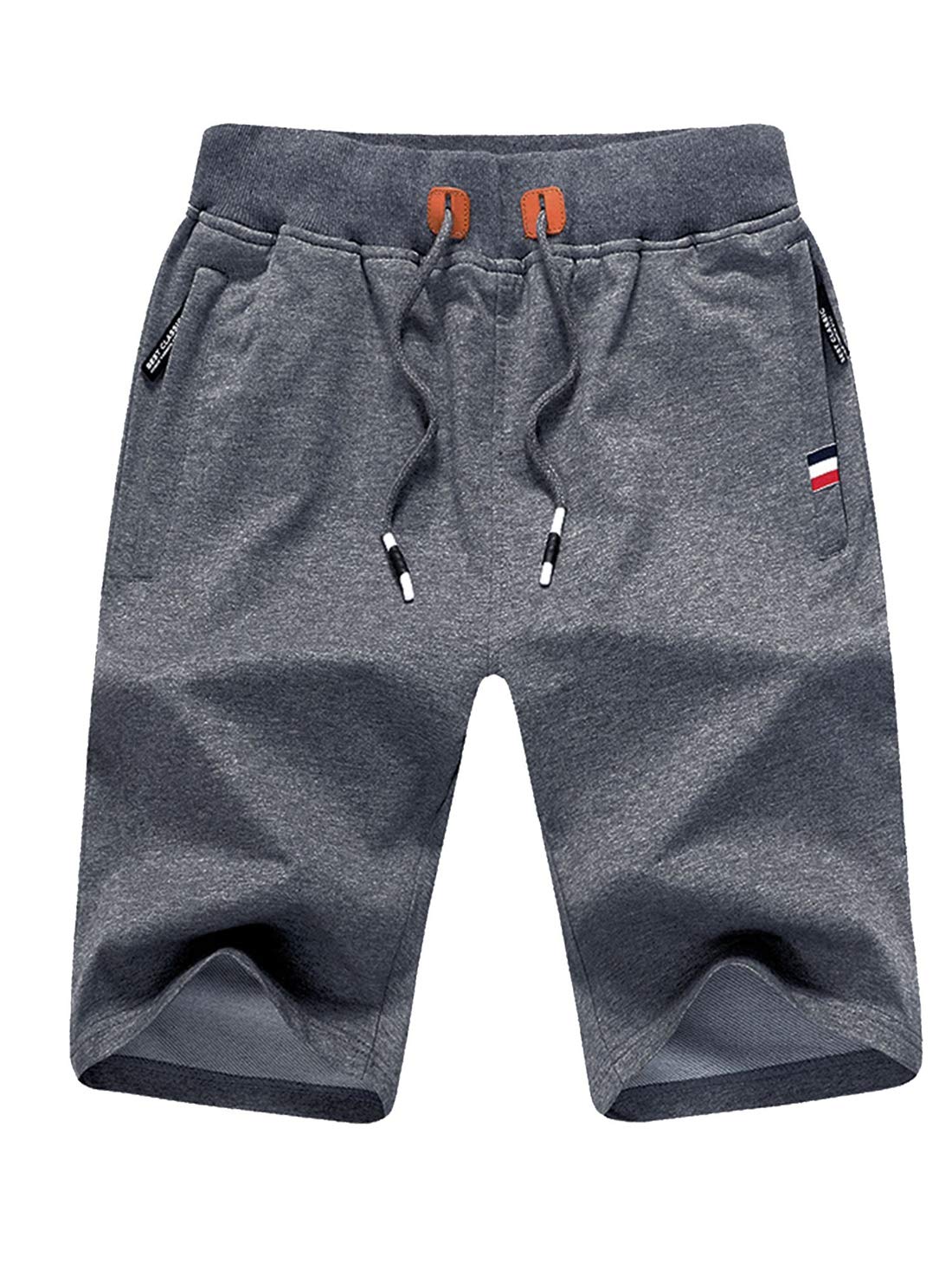Tansozer Men's Sports Shorts with Zip Fastening
